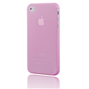0.3MM Thinnest Frosted Pink Clear Case For iPhone 4 4G 4S