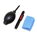 3 in 1 Air Dump Camera lens Cleaning Kit with Dust Pen Cloth for Canon Nikon DSLR 