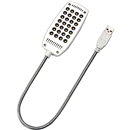 Super Bright 28 LED USB Flexible White Light Lamp with Switch for PC Computer Home