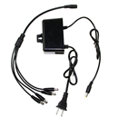 Waterpoof 12V 1A AC/DC Adapter Power Supply CCTV Camera with 4 Port Splitter