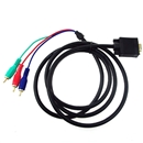6FT Gold VGA To RCA PC RGB LCD HDTV Audio Video Monitor Component Cable
