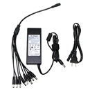 12V 6A AC/DC Adapter Power Supply with 8 Port Splitter Pigtail for CCTV Camera 