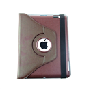 360 Rotating Magnetic Leather Case Smart Cover Stand for New iPad 3/iPad 2 Brown