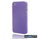 Light Purple Hard Mesh Net Case Cover For Apple iPhone 4 4G
