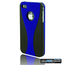 New 3-Piece Series Black Blue Hard Case For Verizon ATT Apple iPhone 4 4S