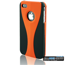 New 3-Piece Series Black Orange Hard Case For Verizon ATT Apple iPhone 4 4S