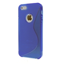 Blue S Line Flexible TPU Case Skin Cover For Apple iPhone 5 6TH GEN iPhone5