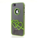 Stone Mandrel Green PU Transparent Hard Back Case Cover Skin for Apple iPhone 5 6th
