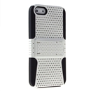 MESH SOFT RUBBER SKIN HARD CASE COVER WITH STAND FOR APPLE iPHONE 5