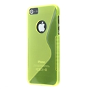 Green Transparent S-Line Flexible Soft TPU Case Skin Cover For Apple iPhone 5 6TH iPhone5