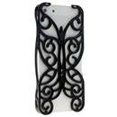 Black Butterfly Hollow Out Floral Cover Case Skin Protector For iPhone 5 