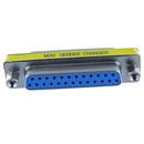 DB25 Female to DB25 Female M/F Mini Gender Changer Coupler