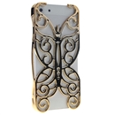 Gloden Butterfly Hollow Out Floral Cover Case Skin Protector For iPhone 5 