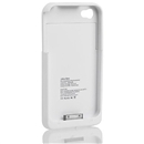 1900mah External Battery Power Charger Back Case Cover for iPhone4 4G 4S White