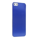 Blue METAL Aluminum Wire Drawing Snap-On Hard Case Cover for Apple iPhone 5 5G 5th Gen