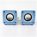 3D Sound 2 Channel USB Speaker System for Laptop Notebook Tablet PC MP3 MP4 Blue