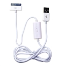 White USB Mini Data Sync/Charger Cable for Apple iPhone/iPad 