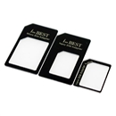 3 Adapters Nano SIM and Micro SIM and Standard SIM card adapters for iPhone 5 4S