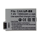 Camera LP-E8 LPE8 Battery Pack For Canon EOS 550D 600D Rebel T3i T2i Kiss X4 X5
