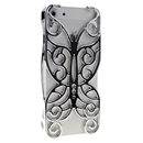 silver Butterfly Hollow Out Floral Cover Case Skin Protector For iPhone 5 
