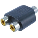 2 RCA Female to1 RCA Female AV  Audio Video Splitter Adapter