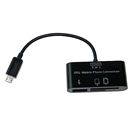 3 In 1 Card Reader + HUB For OTG Micro 5-Pin USB Mobile Phone Connection