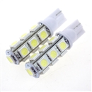 2PCS T10 5050 SMD Hyper Red Car Smd Wedge 13 Led Light Bulbs 12V