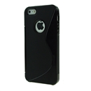 Black S Line Flexible TPU Case Skin Cover For Apple iPhone 5 6TH GEN iPhone5