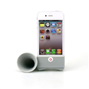 Portable Speaker Amplifier Horn Stand Audio Dock for Apple iPhone 4 4G 4S gray