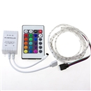1M 3528 RGB Flexible Strip 30 LED Light with IR remote controller Kit