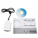 Portable USB 2.0 External Graphics Card Connect VGA to Desktop