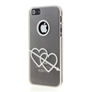 Stone Mandrel White PU Transparent Hard Back Case Cover Skin for Apple iPhone 5 6th
