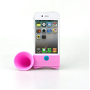 Portable Speaker Amplifier Horn Stand Audio Dock for Apple iPhone 4 4G 4S pink