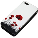 White Flower Painting Design Colorful Hard Case Cover for Apple iPhone 5 5G 5th Gen