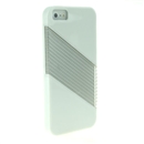White Soft Silicone with Hard Clear Diagonal Case Cover for iPhone 5 5G New