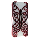  Red Butterfly Hollow Out Floral Cover Case Skin Protector For iPhone 5 