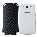 Black Carbon Fiber Skin Cover Case Protector for Samsung i9300