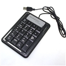 Black USB 19 keys Numeric Number Keypad Keyboard For Laptop