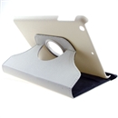 NEW 360 Degree Rotating PU Leather Case Cover w Swivel Stand for Apple iPad Mini White