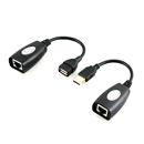 USB OVER RJ45 CAT5E 5E CAT6 CABLE EXTENSION EXTENDER CABLE ADAPTER