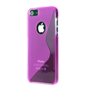 Light Purple Transparent S-Line Flexible Soft TPU Case Skin Cover For Apple iPhone 5 6TH iPhone5