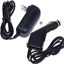 5v 1a Car Charger with 5v 1a Wall Home Charger for Tablet PC