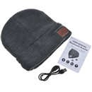 Gray Warm Beanie Hat Wireless Bluetooth Smart Cap Headphone Headset Speaker Mic SK-H003B