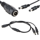 CCTV Security Camera 1 to 2 Port Power Splitter Cable Pigtails 12V DC