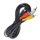 Cable Cord (NEW) Sega Genesis 2 & 3 (AV Audio Video) 6FT. (9-pin)