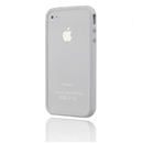 Bumper Frame TPU Case cover for Apple iphone 4S 4G White