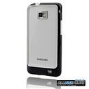 White and Black Silicone Case Cover Skin Bezel Bumper Frame for Samsung Galaxy S II i9100