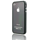 Bumper Frame TPU Case cover for Apple iphone 4S 4G Black