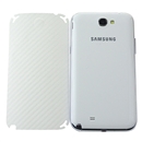 White Carbon Fiber Skin Cover Case Protector for Samsung GALAXY NOTE 2 II N7100