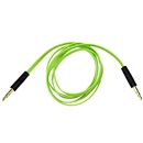 3FT 3.5mm Male M/M Stereo Plug Jack Audio Flat Extension Cable For Phone PC MP3 Green